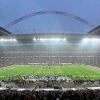 General overall view of Wembley Stadium before the Seattle Seahawks-Oakland Raiders game on Sunday. | KIRBY LEE / USA TODAY / VIA REUTERS