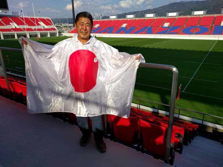Brave Blossoms fan Daisuke Komura, whose tears following Japan