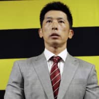Akihiro Yano, who will become Hanshin\'s top team manager in 2019, speaks to the media at the team\'s office in Nishinomiya, Hyogo Prefecture. | KYODO