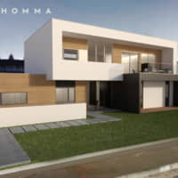 A prototype house called Homma One is seen in this digital image. | HOMMA INC.