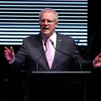 Australian Prime Minister Scott Morrison met lawmakers from Victoria, Australia\'s second-most populous state, on Monday after voters there overwhelmingly turned against the Liberals in a state election. | REUTERS
