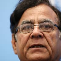 Saiful Mulook, lawyer for Pakistani Christian woman Asia Bibi, faces reporters in The Hague, the Netherlands, Monday. | REUTERS
