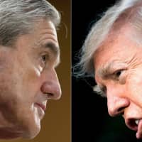Then-FBI Director Robert Mueller (left) is seen in 2013 and U.S. President Donald Trump last December. President Trump intensified his attacks on November Tuesday on the special counsel probing possible collusion between Russia and his 2016 electoral campaign, after prosecutors said his former campaign chairman lied to investigators.Trump\'s ongoing attacks against the investigation by Mueller have become more virulent this month, after the president installed a new acting attorney general who has strongly criticized Mueller\'s probe and suggested cutting its purse-strings. | AFP-JIJI
