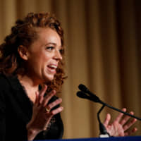 Comedian Michelle Wolf performs at the White House Correspondents\' Association dinner in Washington in April. | REUTERS