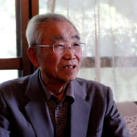 Former Ikata Mayor Kiyokichi Nakamoto speaks during an interview in the town on Oct. 3. | REUTERS