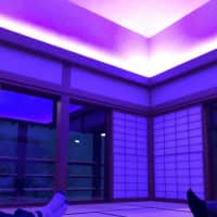 Fifty shades: The twice-daily light show designed by contemporary artist James Turrell immerses guests in serene hues. | EMMA RILEY