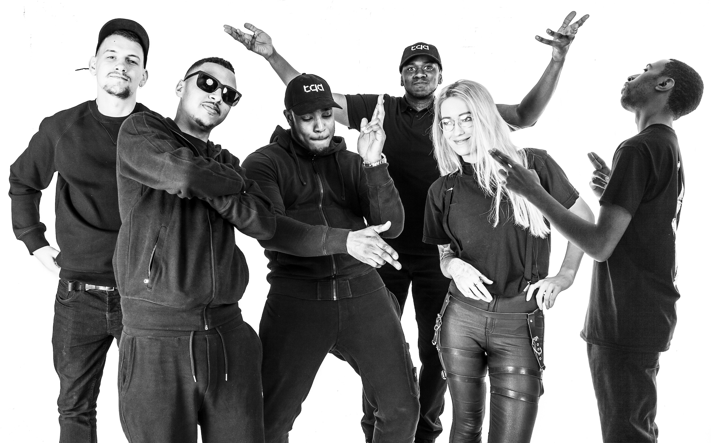 Grime spree: The Butterz crew — (from left to right) Royal-T, Swindle, DJ Q, Skilliam, Flava D and Elijah — are celebrating eight years since the grime label’s debut release this weekend in Osaka and Tokyo. | FREDERICK COUNTY