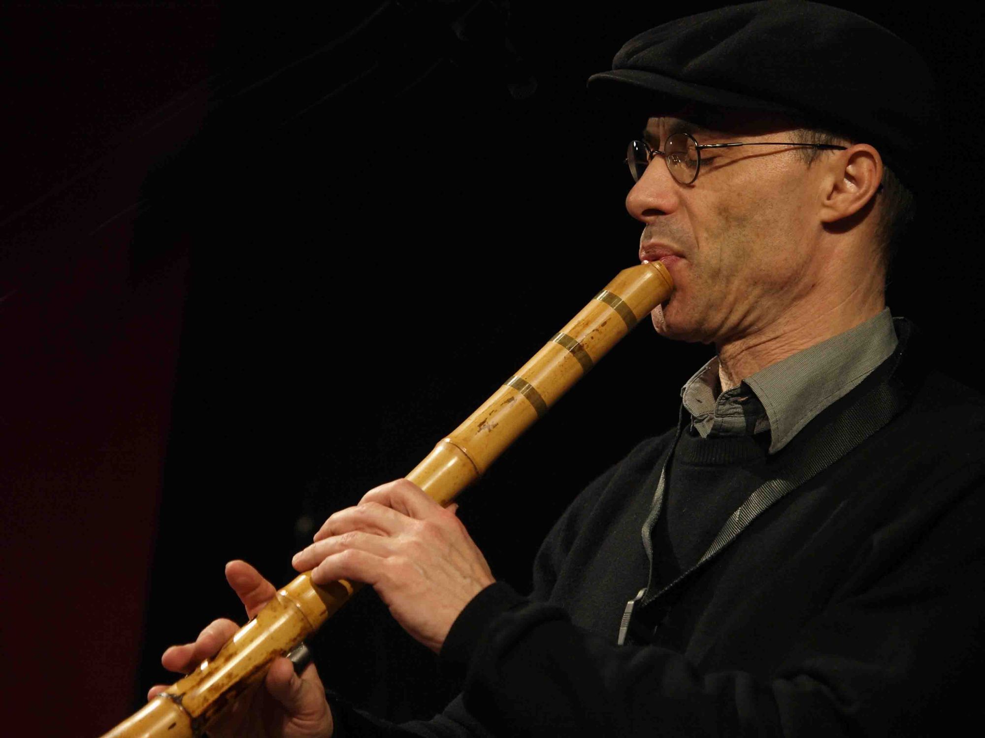 Blowing bamboo: Ned Rothenberg learned to play the Japanese shakuhachi flute after first making his own instrument. | COURTESY OF NED ROTHENBERG