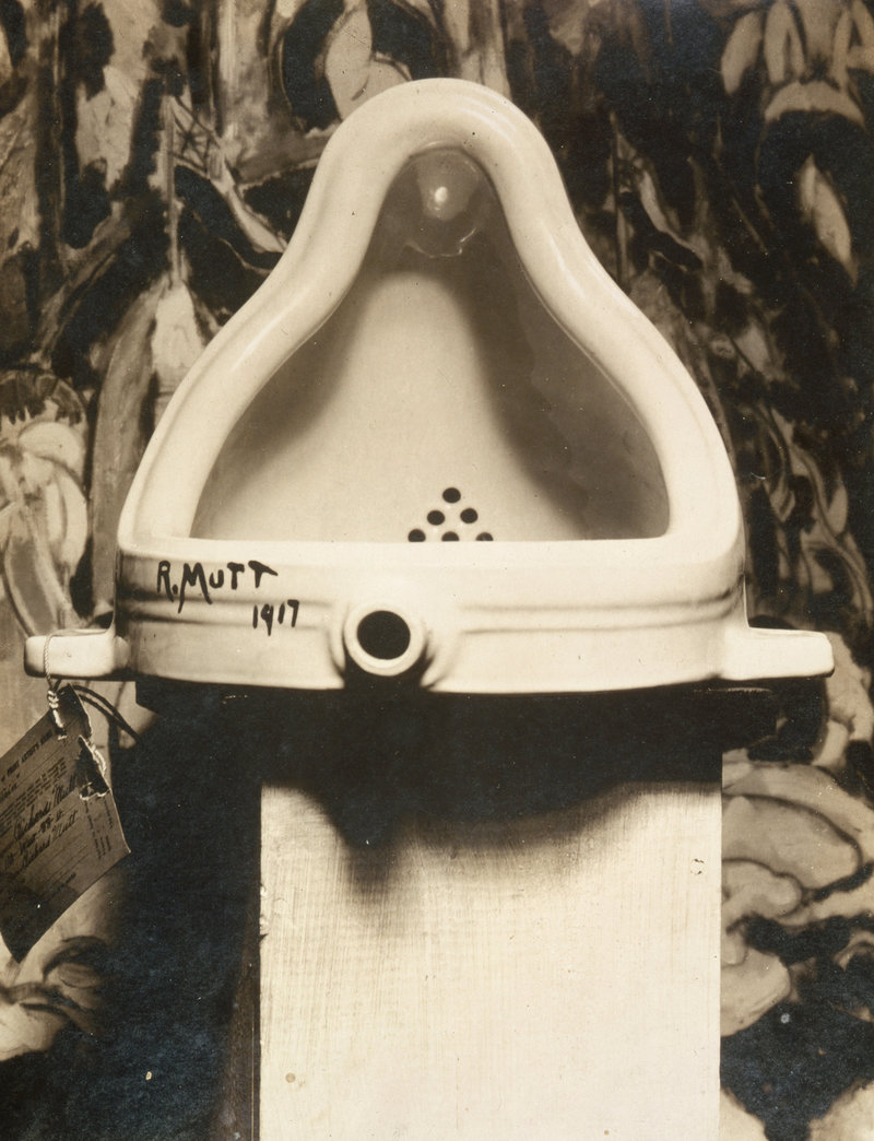 Marcel Duchamp purchased this urinal from a plumbing store, titled it 'Fountain' and sent in to an art show. A replica of the work sold for &#36;1.7 million in 1999. | ALFRED STIEGLITZ