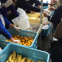 Stocked up: Second Harvest Japan hands out food to people in Tokyo\'s Ueno area. | COURTESY OF SECOND HARVEST JAPAN