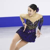 Mai Mihara, seen competing at last season\'s Japan nationals, will make her Grand Prix season debut at the NHK Trophy in Hiroshima on Friday. | KYODO