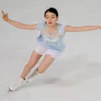 Rika Kihira won the Internationaux de France in Grenoble last weekend despite landing just one triple axel. | REUTERS