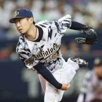 Buffaloes ace Chihiro Kaneko is set to become a free agent after failing to reach a deal with the club. | KYODO