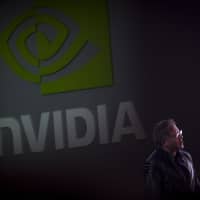 Jen-Hsun Huang, president and chief executive officer of Nvidia Corp., in Las Vegas in January | BLOOMBERG