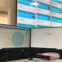 A police war room in Jaipur monitors social media posts on Dec. 3. | REUTERS