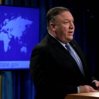 U.S. Secretary of State Mike Pompeo speaks during a news conference at the State Department in Washington on Nov. 20. | REUTERS