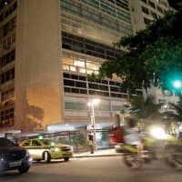 The building in which an apartment containing cash, artworks and personal belongings of Carlos Ghosn is pictured in Rio de Janeiro Monday. | REUTERS
