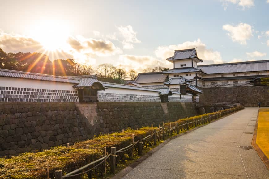 Well-restored: Kanazawa Castle is one of the main attractions of the city of Kanazawa, a perfect weekend getaway from Tokyo.