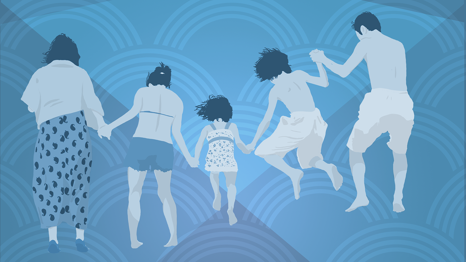 A scene at the sea: Hirokazu Kore-eda's 'Shoplifters' was one of the surprise hits of 2018, winning the Palme d'Or award at Cannes. | ILLUSTRATION BY ADAM PASION