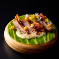 Bungo ryori (Oita cuisine): Cabbage taco with chicken. | MASAYO MOMIJIYA