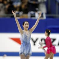 Mai Mihara missed the podium with 220.80 total points despite the third-best free skate at 147.92. | KYODO
