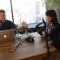 Astronaut Naoko Yamazaki chats with Deep Dive host Oscar Boyd. | SATOKO KAWASAKI