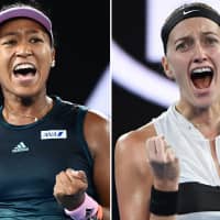 Naomi Osaka and Petra Kvitova are facing off at the  women\'s final of the Australian Open. | AFP-JIJI
