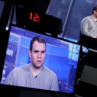 Matthew Hedges gives a TV interview in the Manhattan borough of New York City Jan. 17. | REUTERS