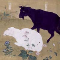 Kaii Higashiyama\'s \"Toshodaiji Miei-do Murals: Mountain Clouds\" (detail, 1975) | KYOTO NATIONAL MUSEUM