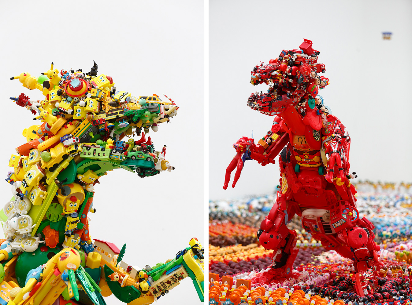 Hiroshi Fuji’s “Happy Paradies” (details, 2015) | IN THE COLLECTION, COURTESY OF THE 21ST CENTURY MUSEUM OF CONTEMPORARY ART, KANAZAWA; PHOTOs by KEIZO KIOKU