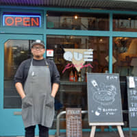 Burrito bad boy: Ryota Kurokawa stands outside his Kyoto-based Mexican restaurant, Que Pasa. | J.J. O\'DONOGHUE