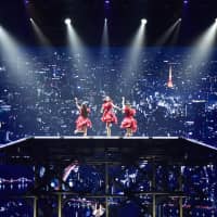 City lights: Perfume\'s live shows often feature elaborate stage backgrounds. | AZUSA TAKADA