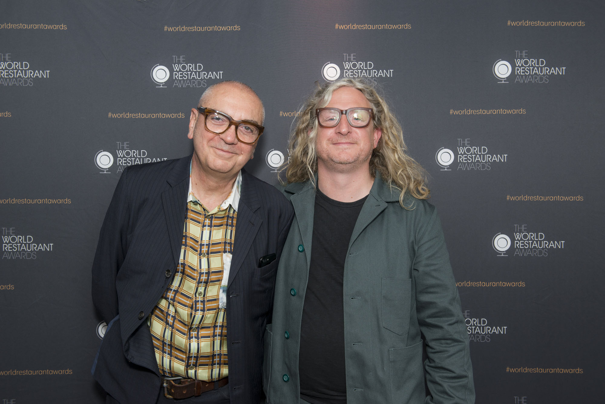 Founding pair: Andrea Petrini (left), chair of The World Restaurant Awards' judging panel, with Creative Director Joe Warwick. | COURTESY OF THE WORLD RESTAURANT AWARDS