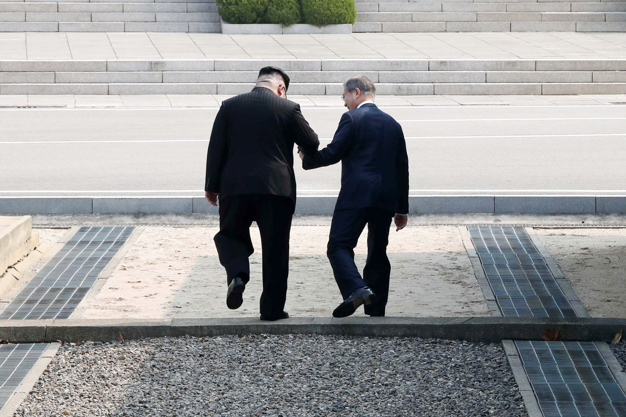 Relations between South Korea and North Korea have improved considerably since South Korean President Moon Jae-in took power in May 2017, but ties between Seoul and Tokyo have plummeted to new lows. | BLOOMBERG