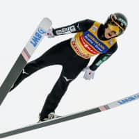 Ski jumper Ryoyu Kobayashi soars to victory at the Four Hills Tournament on Friday in Innsbruck, Austria. | GETTY / VIA KYODO