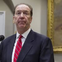 David Malpass, World Bank president nominee for U.S. President Donald Trump, pauses while speaking in the Roosevelt Room of the White House in Washington on Wednesday. Trump nominated senior Treasury official Malpass to lead the World Bank, choosing a loyalist who has been sharply critical of China and has called for a shakeup of the global economic order. | BLOOMBERG