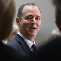 House Intelligence Committee Chairman Adam Schiff, D-Calif., speaks with reporters after his panel voted in a closed session to send more than 50 interview transcripts from its now-closed Russia investigation to special counsel Robert Mueller, on Capitol Hill in Washington Feb. 6. | AP