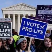 Anti-abortion marchers rally at the Supreme Court during the 46th annual March for Life in Washington Jan. 18. | REUTERS
