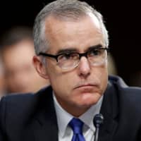 Then-FBI acting director Andrew McCabe listens during a Senate Intelligence Committee hearing about the Foreign Intelligence Surveillance Act, on Capitol Hill in Washington in 2017. | AP