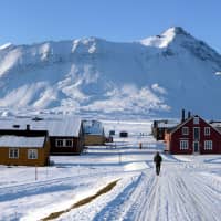 The NY-Aalesund research station on the Svalbard archipelago of Norway is seen in September. | REUTERS