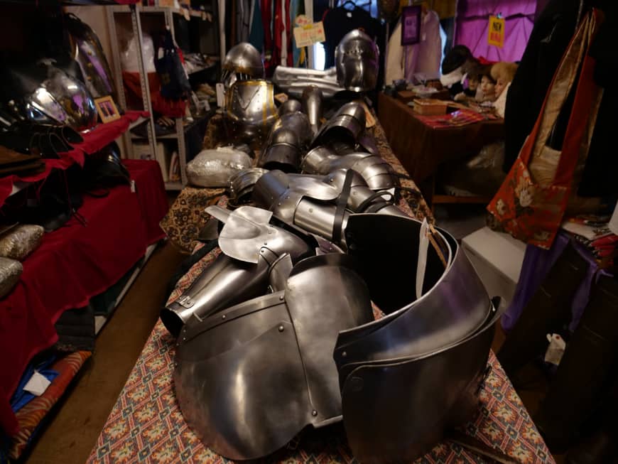 Castle Tintagel sells pieces of armor and helps students source materials from around the world on the internet.
