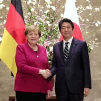 German Chancellor Angela Merkel and Prime Minister Shinzo Abe | AP