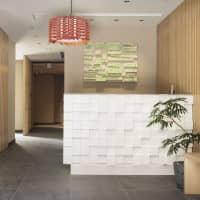 Katsuhiko Hibino\'s art work, on display at the Fuyu II location of Enso Ango in Kyoto | TOMOOKI KENGAKU