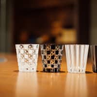 Kimoto Glassware\'s Edo-kiriko glasses at Nohga Hotel in Ueno, Tokyo | TOMOOKI KENGAKU