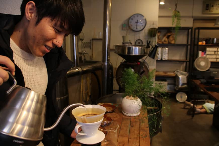 Bringing everyone together: Atsuo Otsuka, owner of Mr. Coffee, believes his shop is fundamental to the area