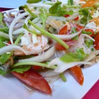 Seafood salad is a spicy dish that\'s almost impossible to ignore on any visit to Thailand. | ELLIOTT SAMUELS