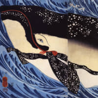 Utagawa Kuniyoshi\'s \"Miyamoto Musashi Kills an Enormous Whale\" (1847) | COLLECTION OF THE ARTIST, &#169; CHRISTIAN BOLTANSKI / ADAGP, PARIS, 2019, PHOTO &#169; THE ISRAEL MUSEUM, JERUSALEM, BY ELIE POSNER