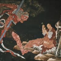 Katsushika Hokusai\'s \"The Priest Kobo Daishi Exorcising a Demon\" | NISHIARAIDAISHI SOJIJI