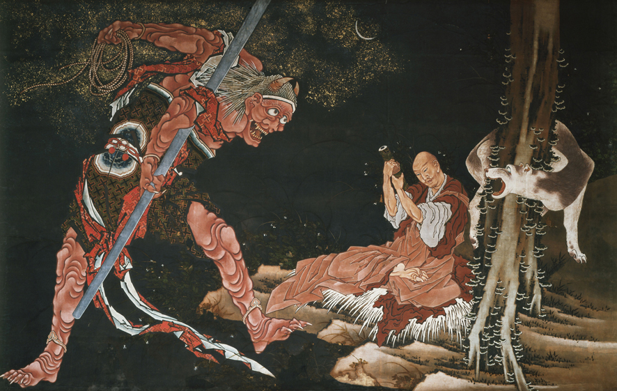 Katsushika Hokusai's 'The Priest Kobo Daishi Exorcising a Demon' | NISHIARAIDAISHI SOJIJI
