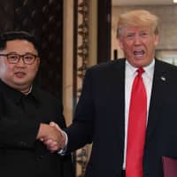 U.S. President Donald Trump and North Korean leader Kim Jong Un, who last met June 12 in Singapore, will hold their second summit in Danang, Vietnam, on Feb. 27 and 28. | AFP-JIJI